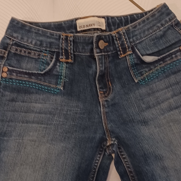 $4 Add-on Long Jean Shorts With Adjustable Waist - Size 14 (Girl) - Picture 3 of 8